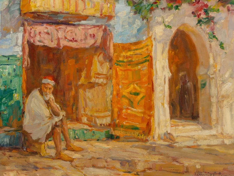 1865-Benjamin Brown - Native Bazaar, Tangiers